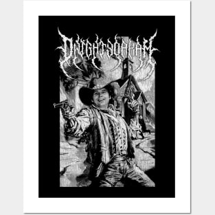 Dwight Yoakam Gunslinger Black Metal Posters and Art